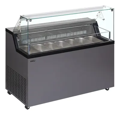 Tefcold Vitrina expositora para helados con display MIRABELLA 7 - Vitrinas para helados