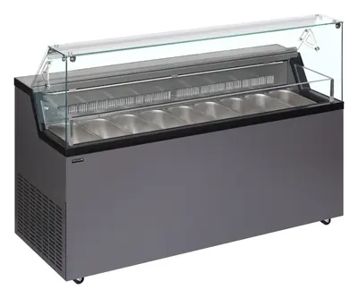 Tefcold Vitrina expositora para helados con display MIRABELLA 9 - Vitrinas para helados
