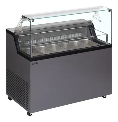 Tefcold Vitrina expositora para helados con display MIRABELLA 6 - Vitrinas para helados