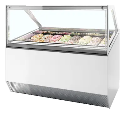 ISA Vitrina expositora para helados con display ventilada MILLENNIUM ST16 - Vitrinas para helados