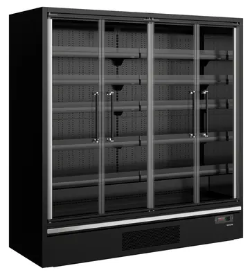 Tefcold Refrigerador mural de supermercado Galaxy+ GP20FGD Black - Refrigeradores de supermercado
