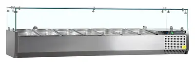 Tefcold Vitrina refrigerada sobre encimera GN1/3 VK38-160 - Sobrevitrinas