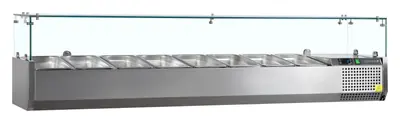 Tefcold Vitrina refrigerada sobre encimera GN1/3 VK38-180 - Sobrevitrinas