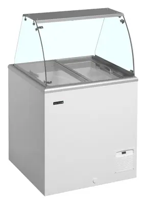 Tefcold Congelador para helados de cubeta IDA200-W1+ - Vitrinas para helados
