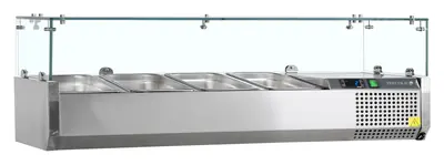 Tefcold Vitrina refrigerada sobre encimera GN1/3 VK38-120 - Sobrevitrinas