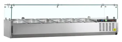 G-Line by Tefcold Vitrina refrigerada sobre encimera GN1/4 GVC33-150 - Sobrevitrinas