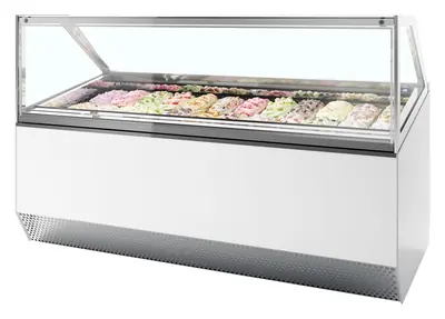 ISA Vitrina expositora para helados con display ventilada MILLENNIUM ST24 - Vitrinas para helados
