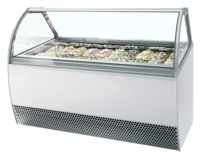 ISA Vitrina expositora para helados con display ventilada MILLENNIUM LX20 - Vitrinas para helados