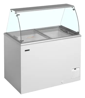 Tefcold Congelador para helados de cubeta IDA300-W1+ - Vitrinas para helados