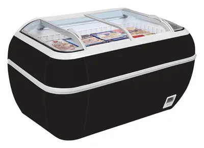 Tefcold Isla de supermercado bitemperatura color negro TWIN HEAD B-CF - Refrigeradores de supermercado