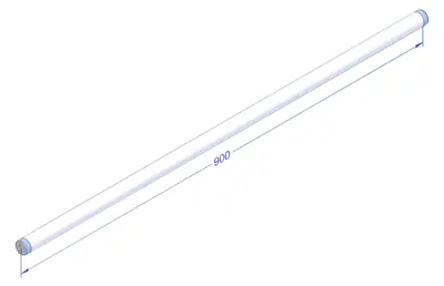 Tubo LED T8 900mm 7,9W 2700-3000K Carne - Recambios y accesorios