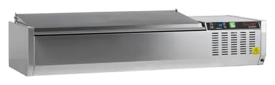 G-Line by Tefcold Vitrina refrigerada sobre encimera GN1/3 GVC38-120 S/S - Sobrevitrinas