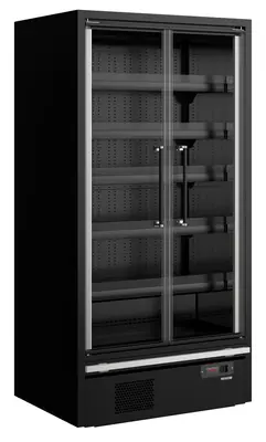 Tefcold Refrigerador mural de supermercado Galaxy+ GP10FGD Black - Refrigeradores de supermercado