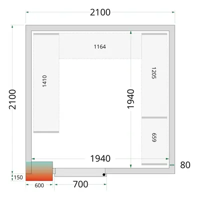 Tefcold CRPF2121 Shelf Rack System Kit - Estanterías