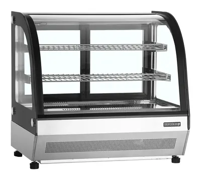 Tefcold Vitrina de exposición refrigerada LCT750C/BLACK - Armarios de exposición refrigerados