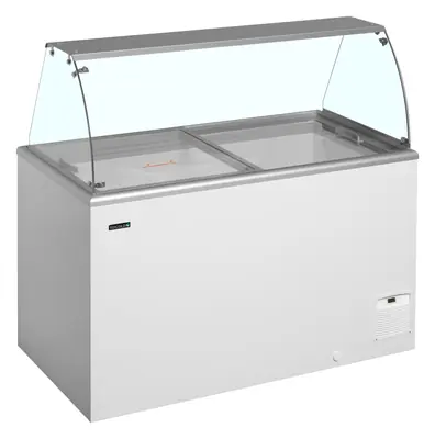 Tefcold Congelador para helados de cubeta IDA400-W1+ - Vitrinas para helados